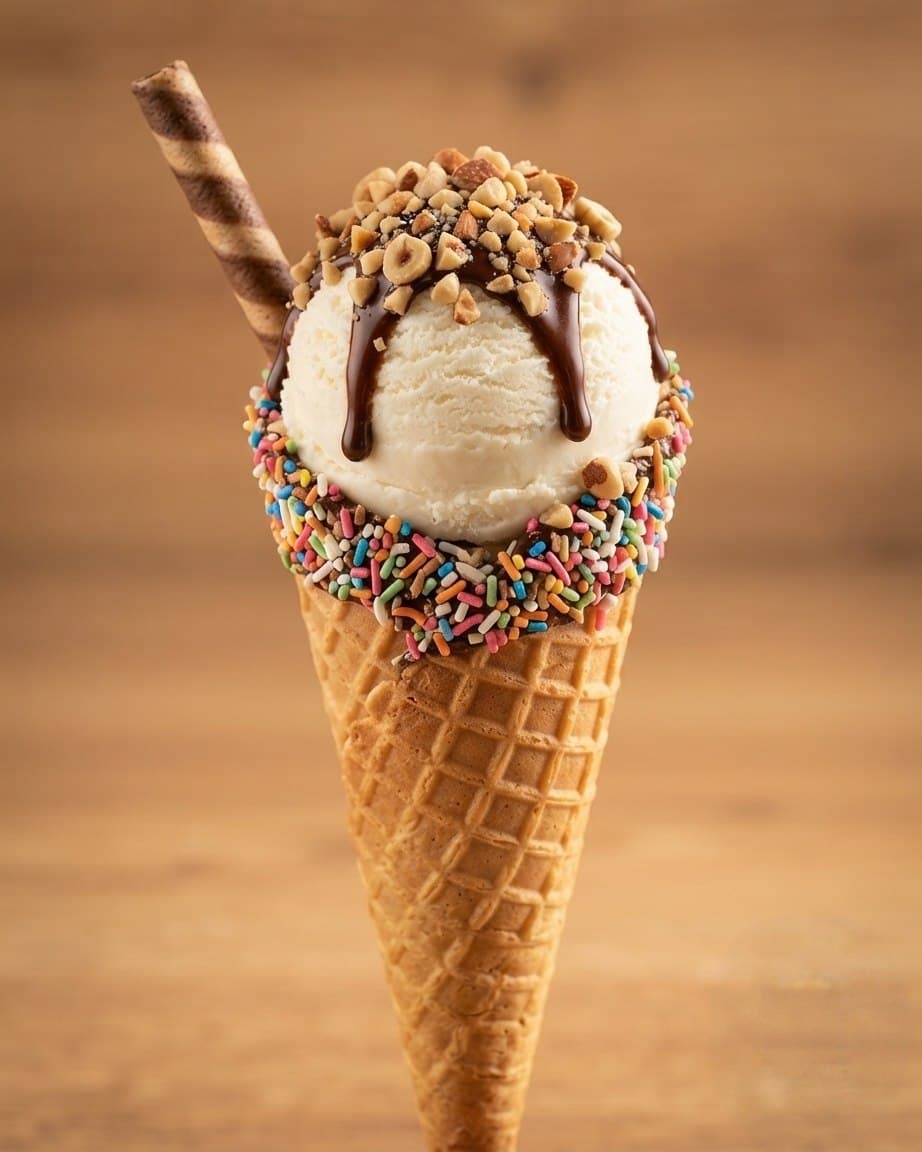 Waffle Cone from the Janushan Ice Cream menu